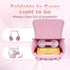 Pink Cat Ear Headphones for Kids, Cute Wireless Bluetooth Headphones for School, Noise Cancelling
