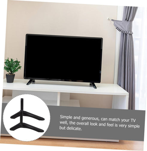 Garneck 1pair Heavy Duty No-Drill Tv Stand Mount Stable Base Height for Living Room Bedroom and Hotel Tv Tabletop