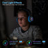 LOBKIN Kids Bluetooth Headphones, Over Ear Wireless Headphones with Mic, 50H Playtime, Colorful LED Lights, Safe Volume