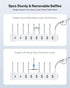 SooPii 8-Port USB-C Charging Station with 1 PD 20W Fast Charging Port, 8 Mixed Cables, and Upgraded Holder for lWatch