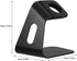 SHOWERORO Watch Charging Stand Desktop Holder Compatible with Smartwatch Nightstand Mode, Black Tabletop Charging Base