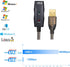 PASOW USB 2.0 A Male to A Female Extension Cable, High Speed 480 Mbps, 100 Feet with LED Light