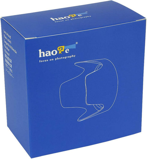 Haoge Bayonet Lens Hood for Nikon Nikkor AF 80-400mm f/4.5-5.6D ED VR, Replaces Nikon HB-24