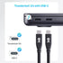 Cable Matters USB4 Cable 2.6 ft, 40Gbps, 8K Video, 240W Charging, PD 3.1, Thunderbolt 4, Compatible with iPhone 15 Pro