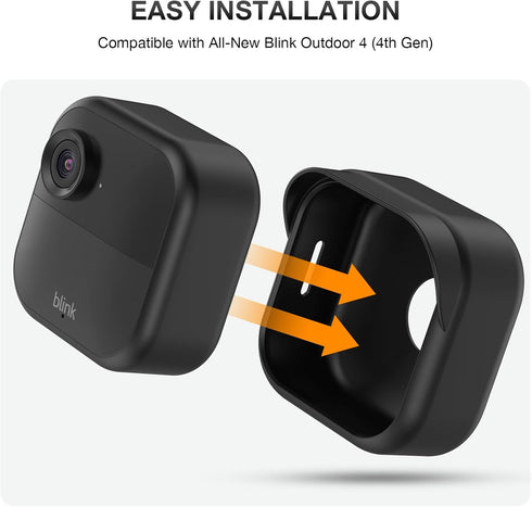 Silicone Case Cover for All-New Blink Outdoor 4 (4th Gen), Weatherproof Protection for Home Security Camera