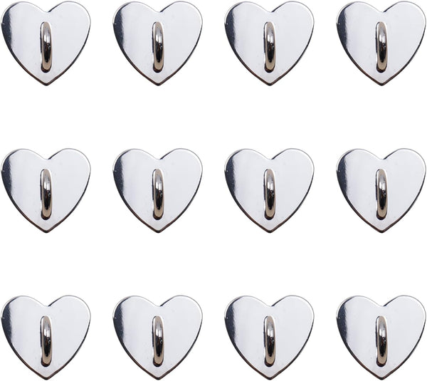 12Pcs Phone Charm Hook Adhesive Metal Finger Grip Hook, Cell Phone Ring Holder Stand for DIY Accessories (Silver)