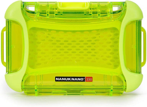 Nanuk Nano Series 330 Ultra Resistant Polycarbonate Waterproof Protective Case, Lime Color