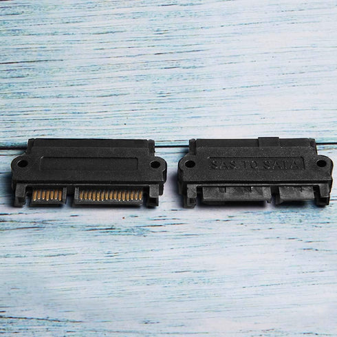 2Pcs Main Board Small Port SAS Hard Disk Adapter, SFF-8482 to SATA 22 Pin Adapter Card