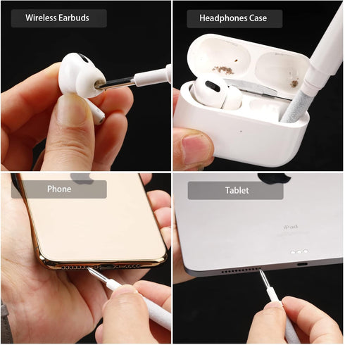 2022 New Bluetooth Clean Kit for Bluetooth Headset, Portable Earphone Cleaning Pen for Mobile Devices
