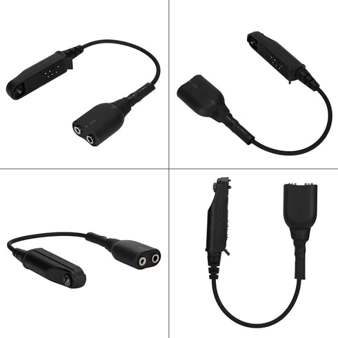 Yoidesu Walkie Talkies Headset Adapter for Baofeng BF-9700, K-head 2 Pin Audio Cable Adapter