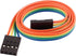 uxcell 5 Pcs Female to Female 4P Jumper Wire Ribbon Cable, 40cm Long for Breadboard DIY