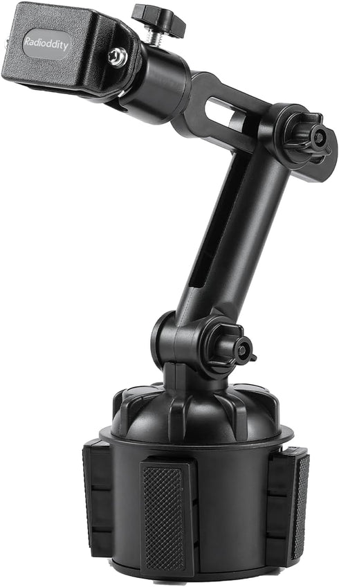 Radioddity RH1 Cup Holder Radio Mount, Adjustable Length and Height for Handheld Radio