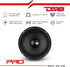 DS18 PRO-X6.4M Loudspeaker - 6.5", Midrange, Red Aluminum Bullet, 500W Max, Premium Quality Audio Door Speaker