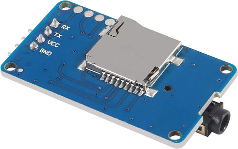 5Pcs YX5300 MP3 DORHEA UART Control Serial Music Player Module Voice Serial Port UART Control Module with TF Card Slot