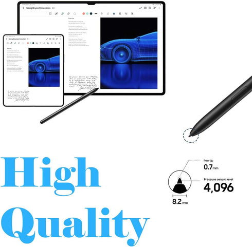 Galaxy Tab S9 Stylus Pen Replacement, for Samsung Galaxy Tab S9, S9 Plus, S9 Ultra, Without Bluetooth (Black)