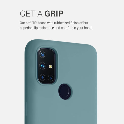 kwmobile Case Compatible with OnePlus Nord N10 5G - TPU Silicone Phone Cover with Soft Finish (Arctic Night)