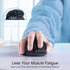 Wireless Mouse, Bluetooth 6 Button Mouse with 5 Adjustable DPI (800-2400), 18-Month Battery Life, Ergonomic for Laptop,