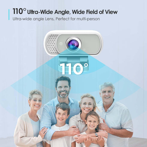 ToLuLu 1080P Webcam with Tripod Privacy Shutter: FHD Web Camera with Mic, Plug & Play USB A USB C Webcam with Stand