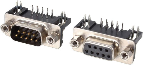uxcell 5 Pairs DB9 RS232 Serial 9-Pin Male & Female Connector Jack Socket