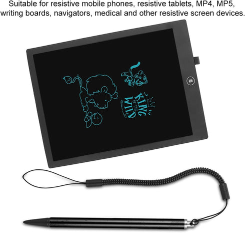 v110 Stylus Yctze, Resistive Touch Painting Pen with Spring Rope for POS PDA Navigator (Black)