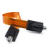 VANTRONIK Ultra-Thin Flat Coaxial Cable for TV, 11.8 inches Long, F Connector, Soft Window Cable for Windows