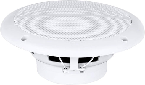 Enrock 6.5" 90 Watt Peak Power Marine 2-Way Full Range Speakers, White, Pair
