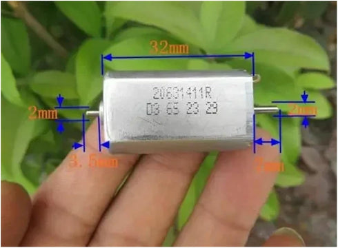 HHBL8I 180 3V-12V 28000RPM 2mm Micro Carbon Brush Motor DC High Speed Dual Shaft Engine DIY RC Toy Car Boat Fan