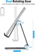 OMOTON Foldable Cell Phone Stand, C4 Portable Aluminum Holder - Adjustable Phone Dock Cradle for iPhone, Samsung,