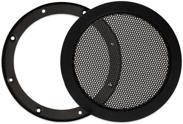 Goldwood Snap On 5.25" Black Steel Mesh Subwoofer Grille Speaker Woofer Grill