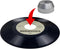 45 RPM Record Adapter Solid Aluminum 7 Inch Vinyl Record Dome 45 Adapter for Turntables Silver