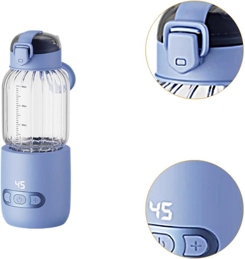 GiaoRosi 400ml Portable Milk Warmer USB Electric Kettle Fast Warming Fast Charging Milk Bottle Car Travel Shopping