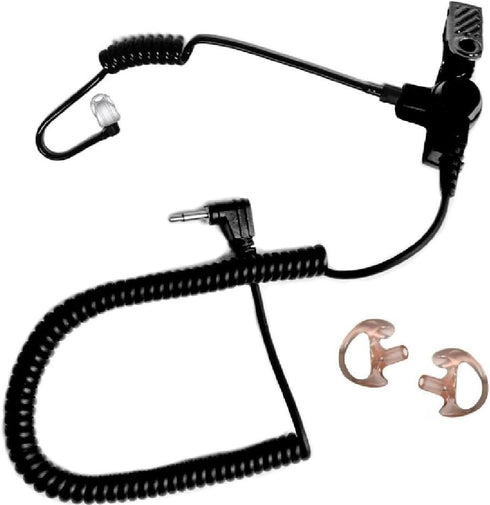 Earphone Connection Tactical Ear Gadgets EP1089SC Fox 3.5mm Listen Only Earpiece with Black Acoustic