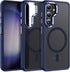 Samsung Galaxy S23 FE Case, Compatible with Magsafe, Dual Color Design Shockproof Protection with Anti-Slip Strip,