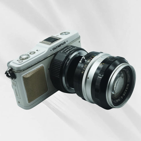 Lens Mount Adapter Nikon F to MFT, Compatible with Nikon F Lens to Micro Four Thirds Camera Body