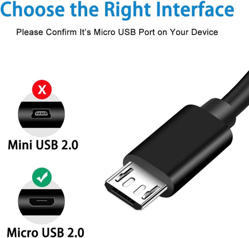Micro USB Charging Cable for JBL/Beats/Sony/UE Boom/Bose SoundLink Color Portable Speaker, Mini II/Micro/Revolve/Plus