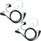 Walkie Talkie Earpiece with Mic PTT, 2 Pin Covert Acoustic Tube for Baofeng UV-5R, 2 Pack