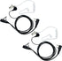 Walkie Talkie Earpiece with Mic PTT, 2 Pin Covert Acoustic Tube for Baofeng UV-5R, 2 Pack