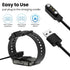 Chofit Charger for Military Smart Watch K22 K27 K28 K55 C20 C16, Smartwatch Charging Cable, Black