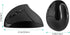 AURTEC Left-Handed Mouse, Rechargeable 2.4G Wireless Ergonomic Vertical Mice with USB Receiver, 6 Buttons, 3 Adjustable
