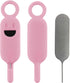 6 Set Lilaly Pcs SIM Card Removal Tool SIM Ejector Pin and Card Tool Cute Silicone SIM Card Needle Tool, Pink