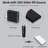 Jadebones 2 Pack 20V/65W+ USB C Male to DC Female Power Cable Adapter for Starlink Mini, Work with Type-C PD Source