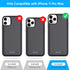 7800mAh Battery Case for iPhone 11 Pro Max, Extended Portable Charging Pack, 6.5-inch Waterproof, Black
