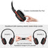 SIMOLIO 2 Pack Foldable Headphones - Wired Over Ear Cord Headset with Microphone, Volume Limited & Adjustable Headband