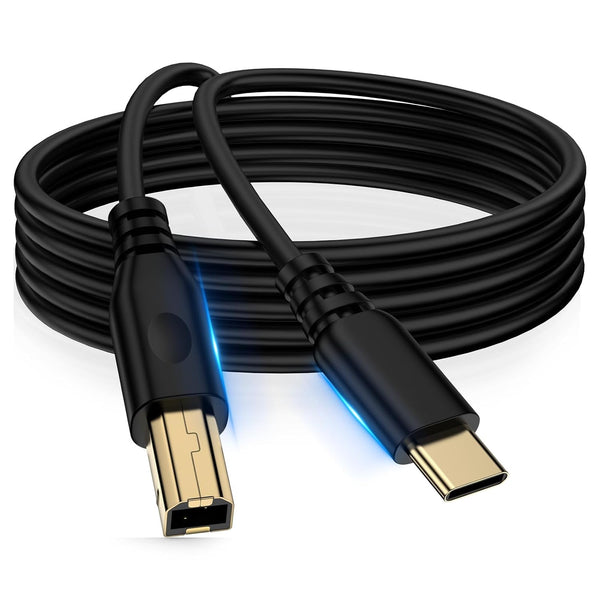 10FT USB B to USB C Printer Cable, USB Type B to