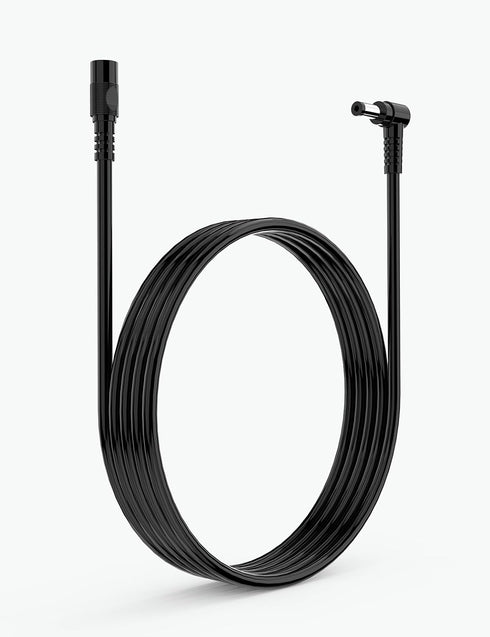 Tonton DC Power Extension Cable 1M - 5.5mm x 2.1mm Right Angle Female to Male Adapter Cord for IP Camera
