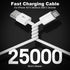 2Pack 15/16/17 3A 480Mbps (White-3FT) USB A to USB C Cable for iPhone All Series, Type-C Car Charger Fast Charging