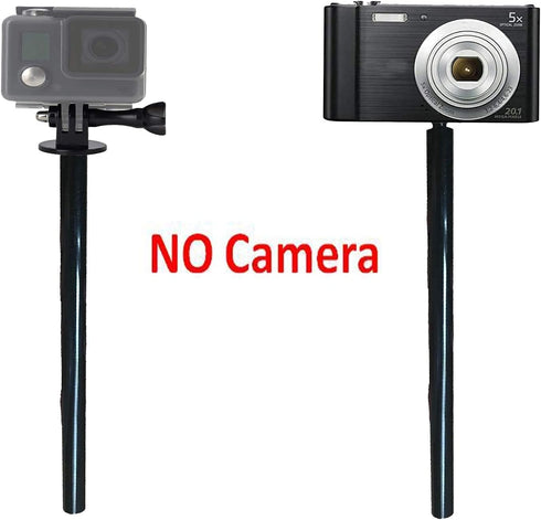 Metal Tripod Extender Tube Extension Rod with 1/4inch-20 Female & Male Threaded for Tripod Stabilizer for DSLR & SLR