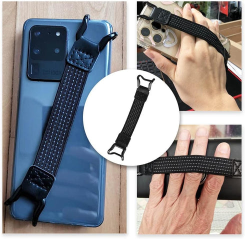 Phone Strap Security Hand Strap Holder, Mobile Phone Grip Straps with Clip for Kindle and Most Smartphones (3 Pcs)