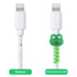 ASTARON 20 Pcs Cartoon Charger Cable Protectors USB Charger Cable Saver Silicone Flexible Cable Wire Protectors for Most Cellphone Data Lines Phone Accessory (Random Style)