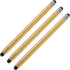 MECCANIXITY 3pcs Stylus Pens for Touch Screens, Dual Rubber Tips Capacitive Universal Tablet Pen, Champagne Gold